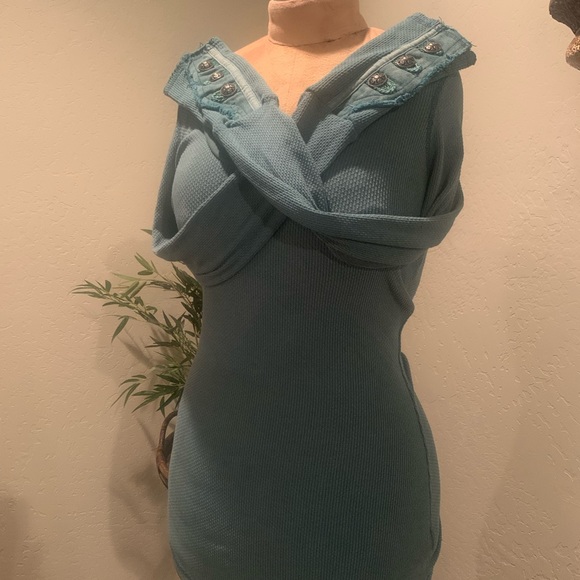 Free People motor cuff thermal Cypress green - Picture 4 of 4